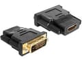 Pikkukuva 5 / 5: Delock Adapter DVI 24+1 pin uros &gt; HDMI naaras - Videoadapter - DVI-D han til HDMI hun
