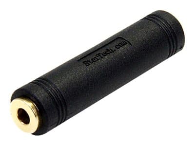 StarTech.com 3.5mm Female to Female Coupler - 3.5mm Audio Coupler - Gold Plated Connectors - Female/Female - Aux Cord Adapter (GCAUD3535FF) - Audioko