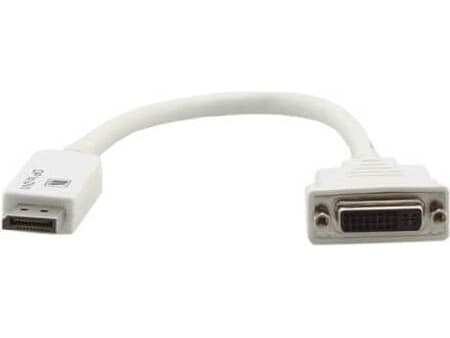 Kramer ADC-DPM/DF - DisplayPort-adapter - DisplayPort (han) til DVI-I (hun) - 30 cm