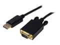 Miniatyrbilde 1 av 5: StarTech.com 6ft DisplayPort to VGA Cable - 1920 x 1200 - Active DP to VGA Adapter - DP to VGA Monitor Cable (DP2VGAMM6B) - DisplayPort-kabel - Displ