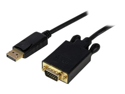 StarTech.com 6ft DisplayPort to VGA Cable - 1920 x 1200 - Active DP to VGA Adapter - DP to VGA Monitor Cable (DP2VGAMM6B) - DisplayPort-kabel - Displ