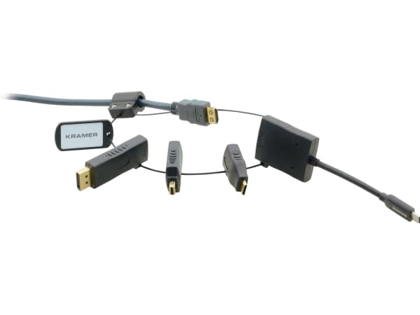 Kramer AD-RING-5 - Video/lyd-adaptersett - svart - 4K-støtte