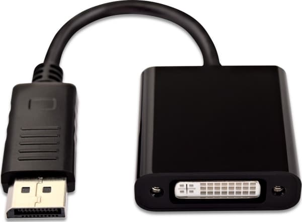 V7 - Videokort - DisplayPort (hane) till DVI-D (hona) - DisplayPort 1.1 - stöd för 1080p - svart