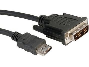 Value DVI (18+1)/HDMI 2m, 2 m, HDMI, DVI-D, Sort, Hankjønn/hankjønn