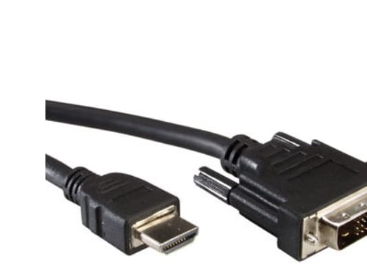 Value DVI (18+1)/HDMI 2m, 2 m, HDMI, DVI-D, Sort, Hankjønn/hankjønn