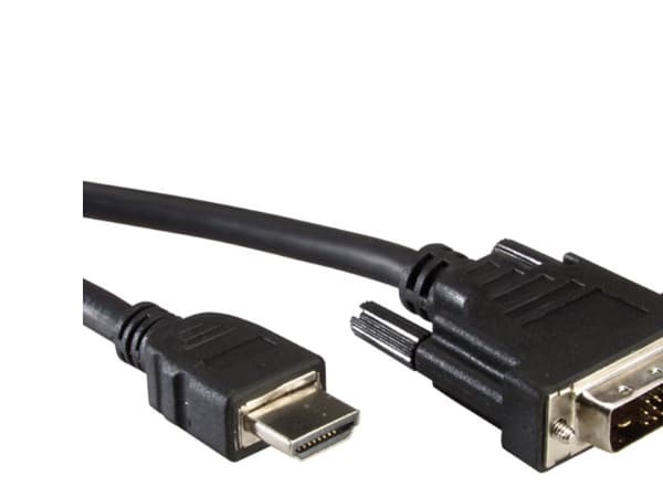 Value DVI (18+1)/HDMI 2m, 2 m, HDMI, DVI-D, Sort, Hankjønn/hankjønn