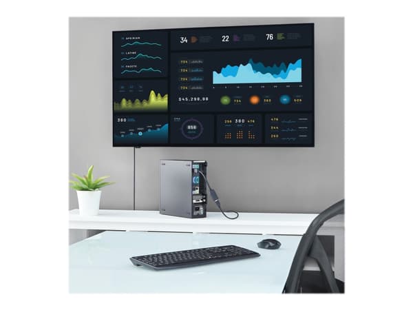StarTech.com DisplayPort to HDMI Adapter - 1920 x 1200 - DP to HDMI Converter - Plug and Play DisplayPort to HDMI Dongle (DP2HDMI) - Video adapter -
