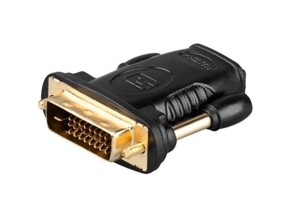 Goobay 68931, HDMI Type-A, DVI-D (24+1 pin), Svart