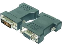 M-CAB - VGA-adapter - HD-15 (VGA) (hona) till DVI-I (hane) - tumskruvar - svart