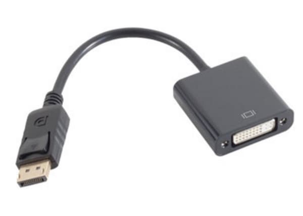 shiverpeaks BS14-05007, DisplayPort, DVI, Hankjønn, Hunkjønn, Gull, Sort
