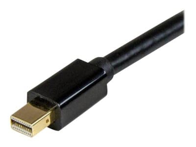 StarTech.com Mini DisplayPort to HDMI Adapter Cable - mDP to HDMI Adapter with Built-in Cable - Black - 5 m (15 ft.) - Ultra HD 4K 30Hz (MDP2HDMM5MB)