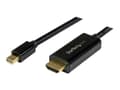 Miniatyrbilde 4 av 5: StarTech.com Mini DisplayPort to HDMI Adapter Cable - mDP to HDMI Adapter with Built-in Cable - Black - 5 m (15 ft.) - Ultra HD 4K 30Hz (MDP2HDMM5MB)