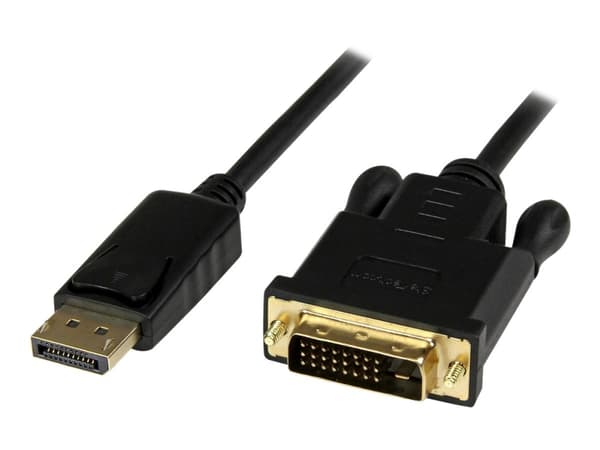 StarTech.com 6 ft DisplayPort to DVI Active Adapter Converter Cable - 6ft (1.8m) Active DP to DVI M/M Cable for PC - 1920x1200 - Black (DP2DVIMM6BS)