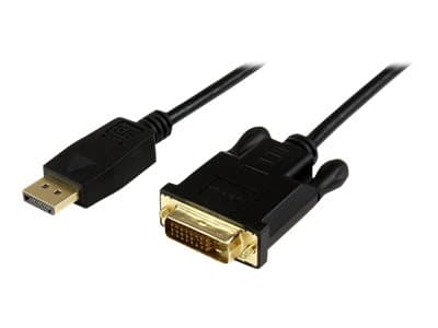 StarTech.com 6 ft DisplayPort to DVI Active Adapter Converter Cable - 6ft (1.8m) Active DP to DVI M/M Cable for PC - 1920x1200 - Black (DP2DVIMM6BS)