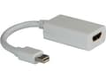 Miniatyrbild 2 av 5: ROLINE Mini DisplayPort-HDMI Adapter, Mini DisplayPort, HDMI Typ A (standard), Hankoppling, Honkoppling, Vit, 0,1 mm
