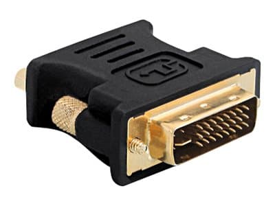 Delock - VGA-adapter - DVI-I (hann) til HD-15 (VGA) (hunn) - tommelskruer - for P/N: 95253