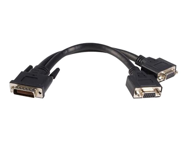 StarTech.com DMS 59 to VGA Splitter - 8in - DMS 59 to 2x VGA - Y Cable - Monitor Splitter Cable - DMS 59 Cable - DMS 59 to VGA Adapter (DMSVGAVGA1) -