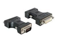 Delock - VGA-adapter - DVI-I (hunn) til HD-15 (VGA) (hann) - tommelskruer