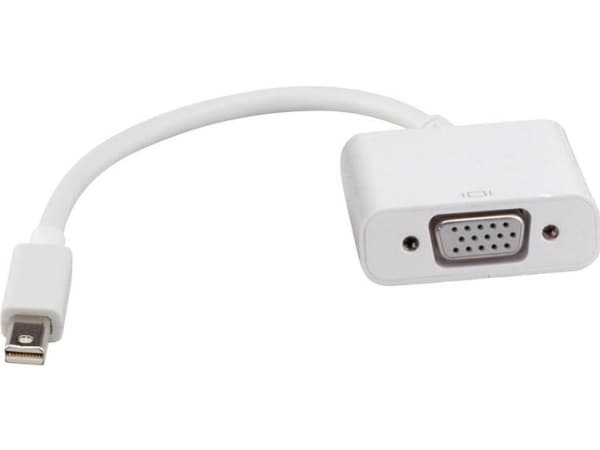 ROLINE Mini DisplayPort-VGA Adapter, Mini DP M - VGA F white, Valkoinen