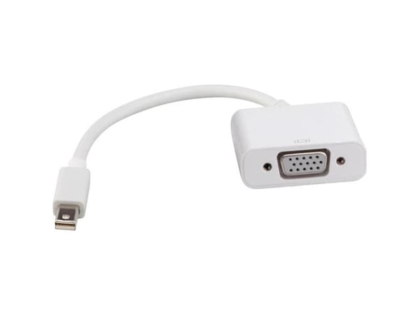 ROLINE Mini DisplayPort-VGA Adapter, Mini DP M - VGA F white, Valkoinen