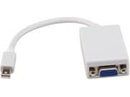 ROLINE Mini DisplayPort-VGA Adapter, Mini DP M - VGA F white, Valkoinen