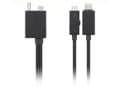 Miniatyrbilde 3 av 5: Lenovo Split Kabel - Thunderbolt kabel (han) (han) - Thunderbolt 3 - 67 cm - sort - CRU