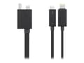 Miniatyrbilde 2 av 5: Lenovo Split Kabel - Thunderbolt kabel (han) (han) - Thunderbolt 3 - 67 cm - sort - CRU