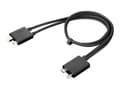 Miniatyrbilde 1 av 5: Lenovo Split Kabel - Thunderbolt kabel (han) (han) - Thunderbolt 3 - 67 cm - sort - CRU