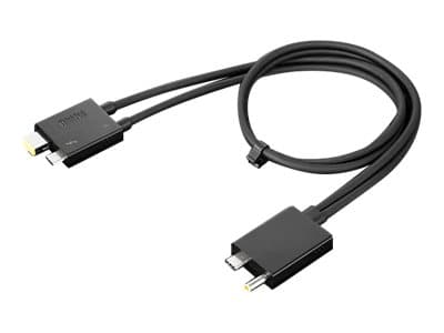 Lenovo Split Kabel - Thunderbolt kabel (han) (han) - Thunderbolt 3 - 67 cm - sort - CRU Sort