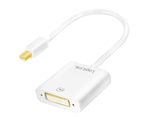 LogiLink - Displayadapter - Mini DisplayPort (hann) til DVI-I (hunn) - 9 cm