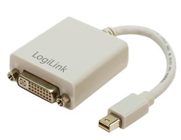 LogiLink - Displayadapter - Mini DisplayPort (hann) til DVI-I (hunn) - 9 cm
