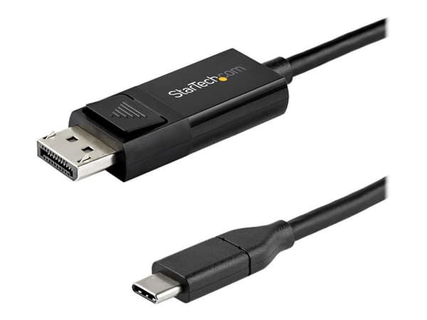 StarTech.com 3ft/1m USB C to DisplayPort 1.4 Cable 8K 60Hz/4K, Bidirectional DP to USB-C or USB-C to DP Reversible Video Adapter Cable, HBR3/HDR/DSC,