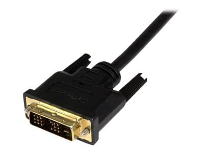 StarTech.com 1m Micro HDMI to DVI-D Cable - M/M - Video cable - HDMI / DVI - DVI-D (M) to micro HDMI (M) - 3.3 ft - shielded - black - HDDDVIMM1M - A
