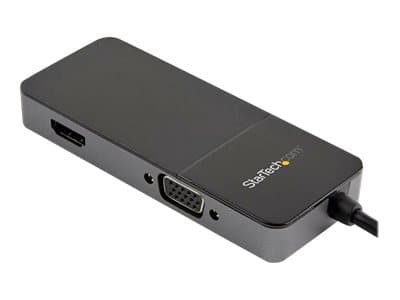 StarTech.com USB 3.0 till HDMI VGA-adapter - 4K 30 Hz - Videokort - USB typ A hane till HD-15 (VGA), HDMI hona - svart, silver