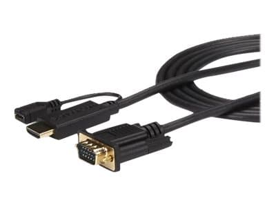 StarTech.com HDMI to VGA Cable - 10 ft / 3m - 1080p - 1920 x 1200 - Active HDMI Cable - Monitor Cable - Computer Cable (HD2VGAMM10) - Adapterkabel -