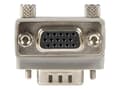 Pikkukuva 2 / 5: StarTech.com Right Angle VGA / VGA Cable Adapter Type 1 - M/F, DB15, DB15, Harmaa