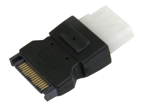 StarTech.com SATA to LP4 Power Cable Adapter - Power adapter - SATA power (M) to 4 pin internal power (F) - black - LP4SATAFM - Strømadapter - SATA-s