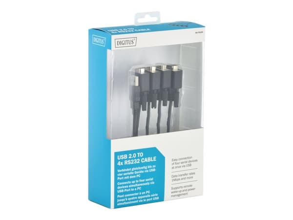 DIGITUS DA-70159 - Seriell adapter - USB - RS-232 x 4