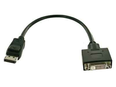 Fujitsu - DisplayPort kaapeli - DisplayPort (han) til DVI-D (hun) - Celsius W5011; ESPRIMO D6011, D7010, D7011, D9010, D9011, G5011, P5011, P7011, P9