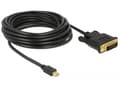 Miniatyrbilde 3 av 4: Delock - Adapterkabel - enkeltlenke - Mini DisplayPort (hann) til DVI-D (hann) - DisplayPort 1.1 - 5 m - passiv, tommelskruer - svart