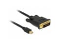 Miniatyrbilde 4 av 4: Delock - Adapterkabel - enkeltlenke - Mini DisplayPort (hann) til DVI-D (hann) - DisplayPort 1.1 - 5 m - passiv, tommelskruer - svart