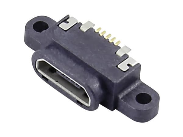 Attend 207G-BD00 Micro USB B Einbaubuchse Tilslutning, indbygning vandret Micro USB B-indbygningstilslutning, vandtæt Indhold: 1 stk