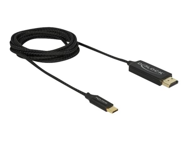 Delock - Adapterkabel - 24 pin USB-C hann til HDMI hann - 2 m - svart