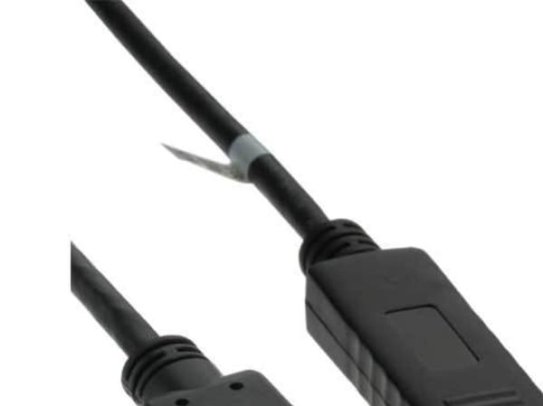 InLine 17182, 2 m, DisplayPort, HDMI, Gull, Sort, Hankjønn/hankjønn