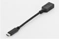 Miniatyrbild 5 av 5: ASSMANN - USB-kabel - USB typ A (hona) till 24 pin USB-C (hane) - USB 3.0 - 15 cm - formpressad - svart