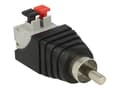 Miniatyrbild 1 av 5: Delock - Audio-adapter - 2 stifts terminalblock hane till RCA hane