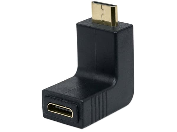 Manhattan 353458, HDMI Mini C, HDMI Mini C, Musta