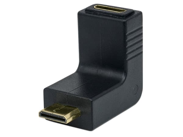 Manhattan 353458, HDMI Mini C, HDMI Mini C, Musta