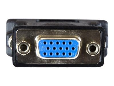 StarTech.com DVI till VGA-kabeladapter M/F - svart - 10-pack - VGA-adapter - HD-15 (VGA) (hona) till DVI-I (hane) - formpressad, tumskruvar - svart (