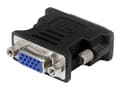 Miniatyrbild 2 av 5: StarTech.com DVI till VGA-kabeladapter M/F - svart - 10-pack - VGA-adapter - HD-15 (VGA) (hona) till DVI-I (hane) - formpressad, tumskruvar - svart (